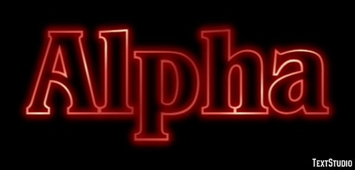 Alpha Tekst Effect