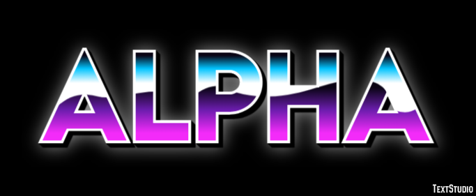 Alpha Metin Efekti