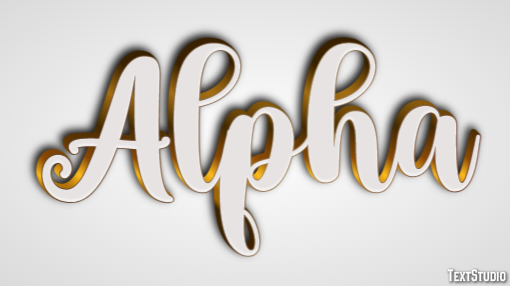 Alpha Tekst Effect