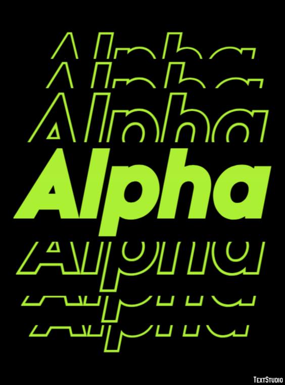 Alpha Metin Efekti