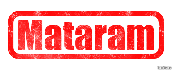 Mataram Texteffekt