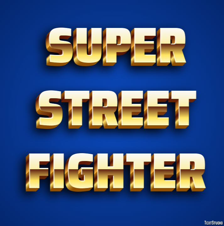 Super Street Fighter テキスト効果