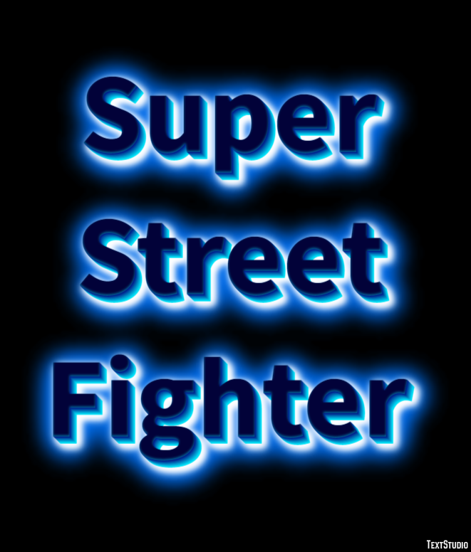 Super Street Fighter Texteffekt