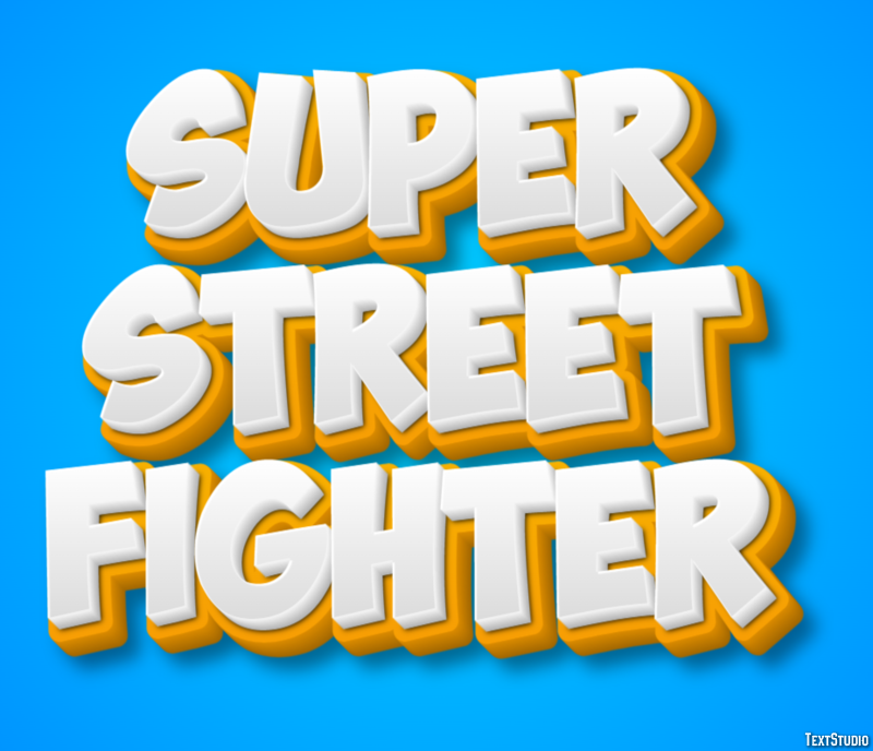 Super Street Fighter テキスト効果