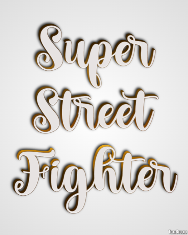 Super Street Fighter テキスト効果