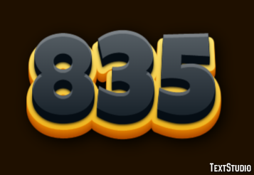 835 Text effect