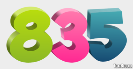835 Text Effect
