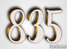 835 Text effect