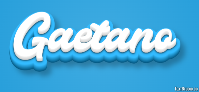 Gaetano テキスト効果