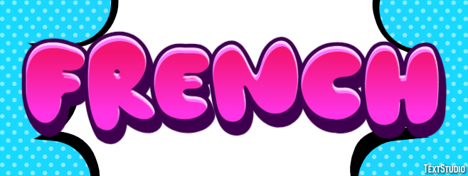 French Text effect
