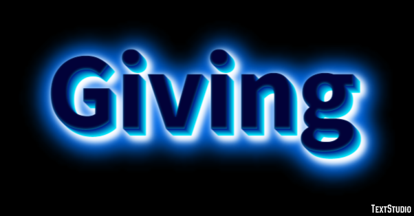 Giving Effetto testo