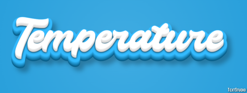 Temperature Text Effect