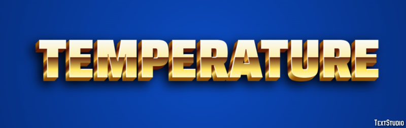 Temperature Text Effect