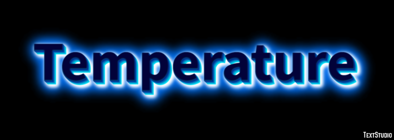 Temperature Text Effect