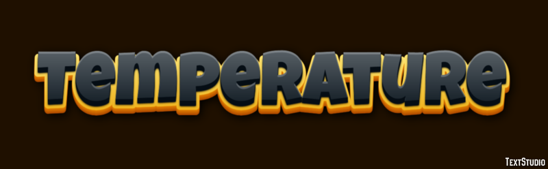 Temperature Text Effect