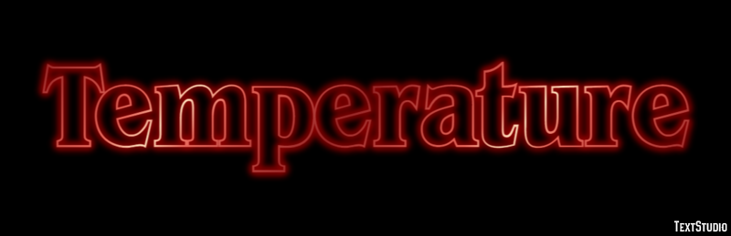 Temperature Text Effect