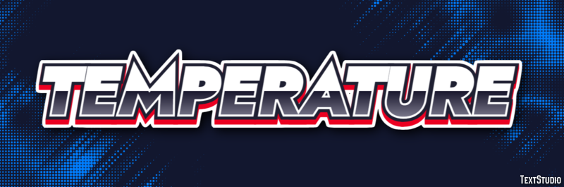 Temperature Text Effect