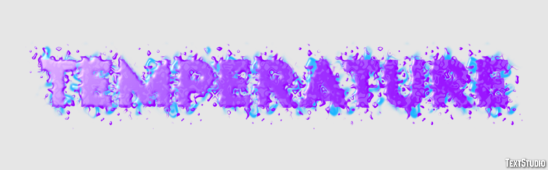 Temperature Text Effect