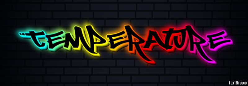 Temperature Text Effect