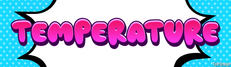Temperature Text Effect
