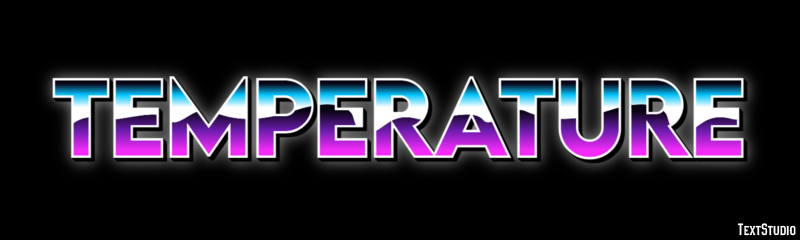 Temperature Text Effect