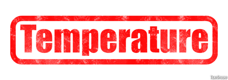 Temperature Text Effect