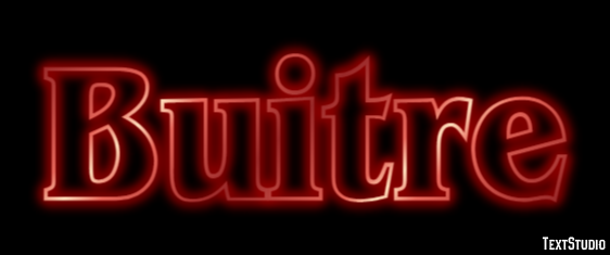 Buitre Efecto de Texto