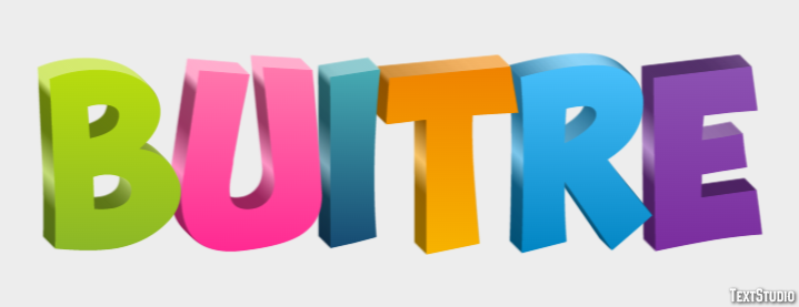 Buitre Texteffekt