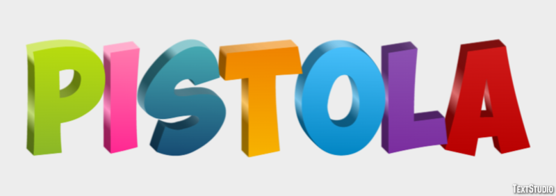 Pistola Efeito de texto
