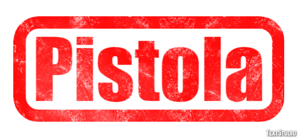 Pistola Efeito do texto