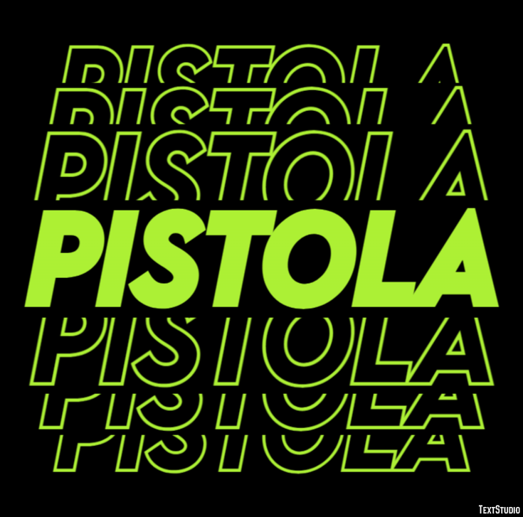 Pistola Efeito do texto
