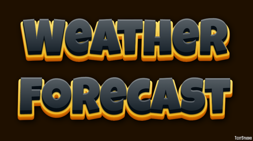 Weather Forecast Metin Efekti
