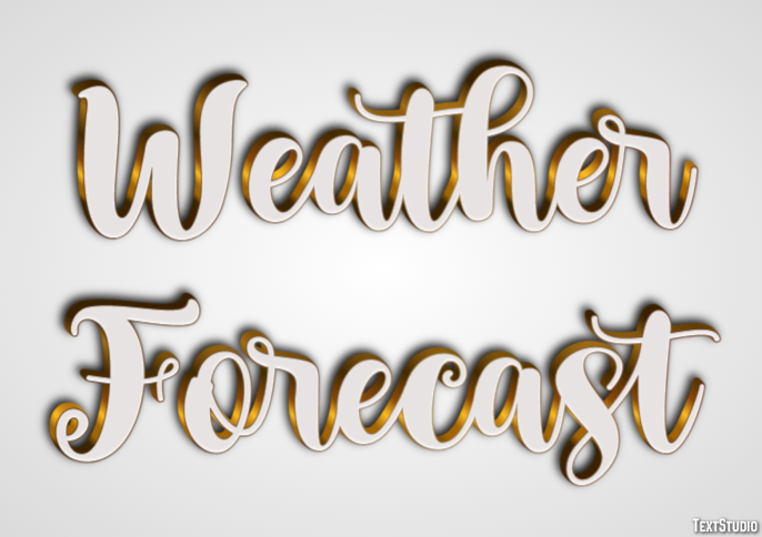 Weather Forecast Metin Efekti
