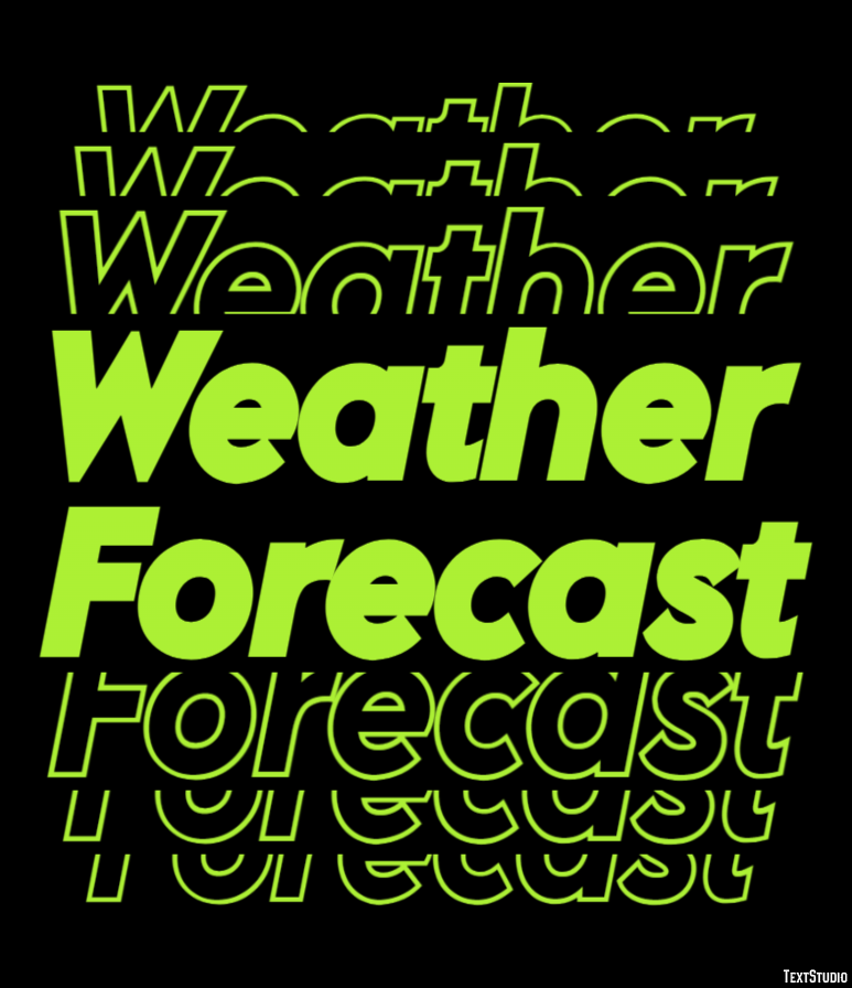 Weather Forecast Metin Efekti