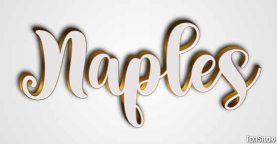 Naples Efekt tekstowy