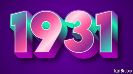 1931 Efekt tekstowy