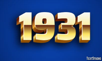 1931 Efekt tekstowy