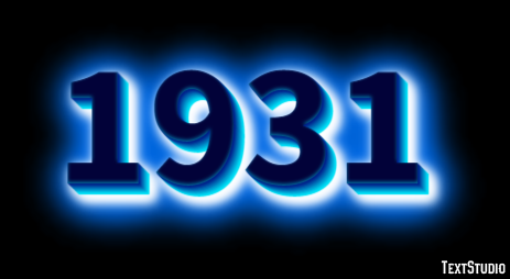 1931 Text Effect