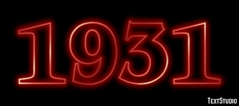 1931 Efekt tekstowy