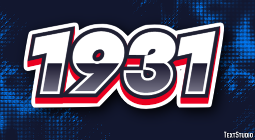 1931 Text effect