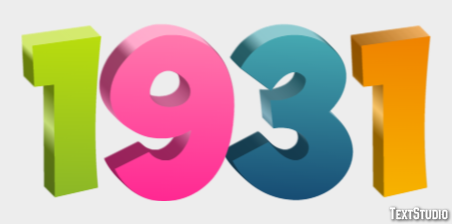1931 Effet de Texte