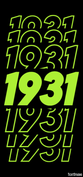 1931 Efekt tekstowy
