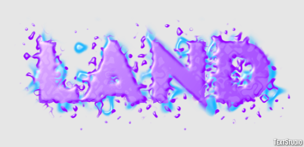 Land Text Effect