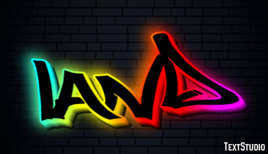 Land Text effect