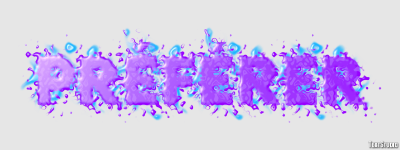 Préférer Effet de texte