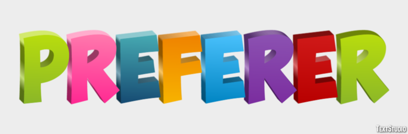 Préférer Effet de Texte