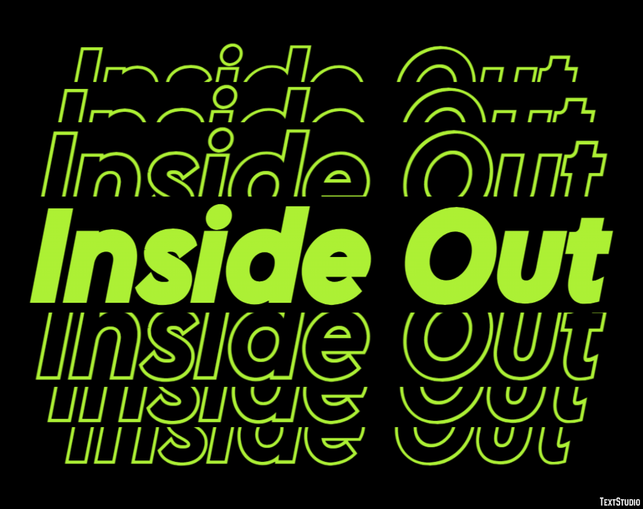 Inside Out Tekst Effect