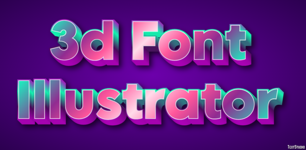 3d Font Illustrator テキスト効果