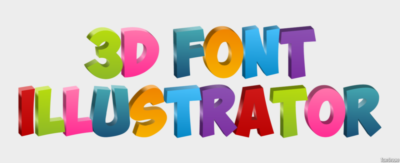 3d Font Illustrator テキスト効果