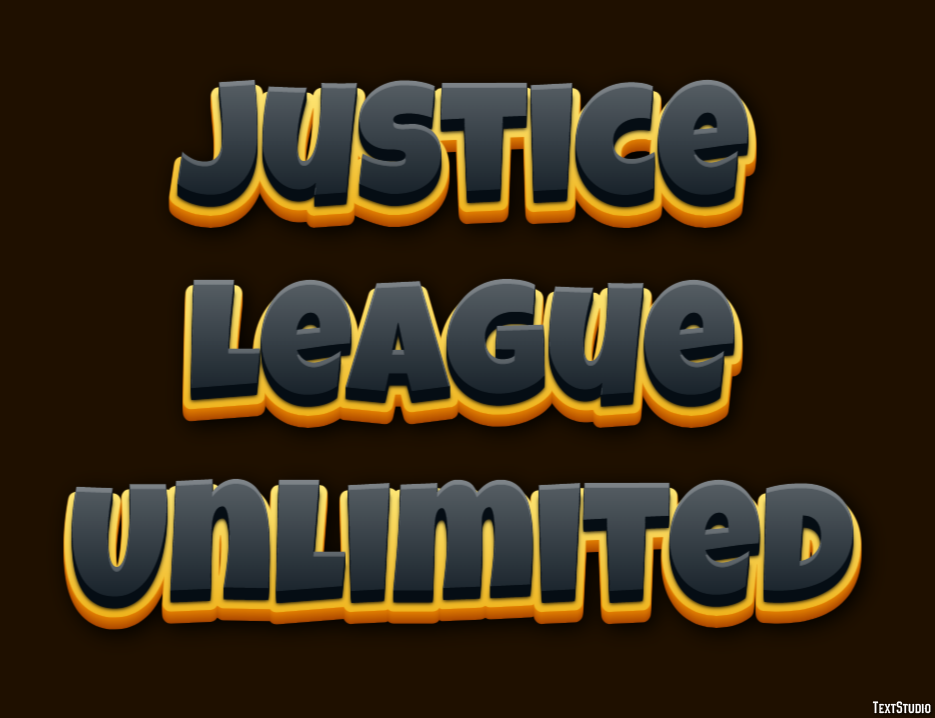 Justice League Unlimited Text Effect